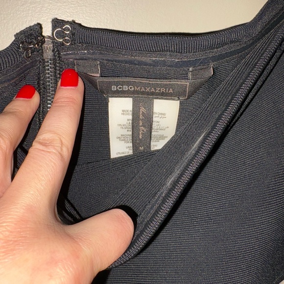 BCBGMaxazria Bodycon Strapless Bandage Dress - Picture 4 of 6